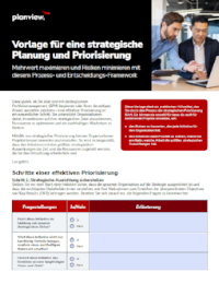 Vorlage für eine strategische Planung und Priorisierung